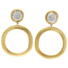 Marco Bicego 18 Karat Yellow Gold Diamond Jaipur Links Earrings
