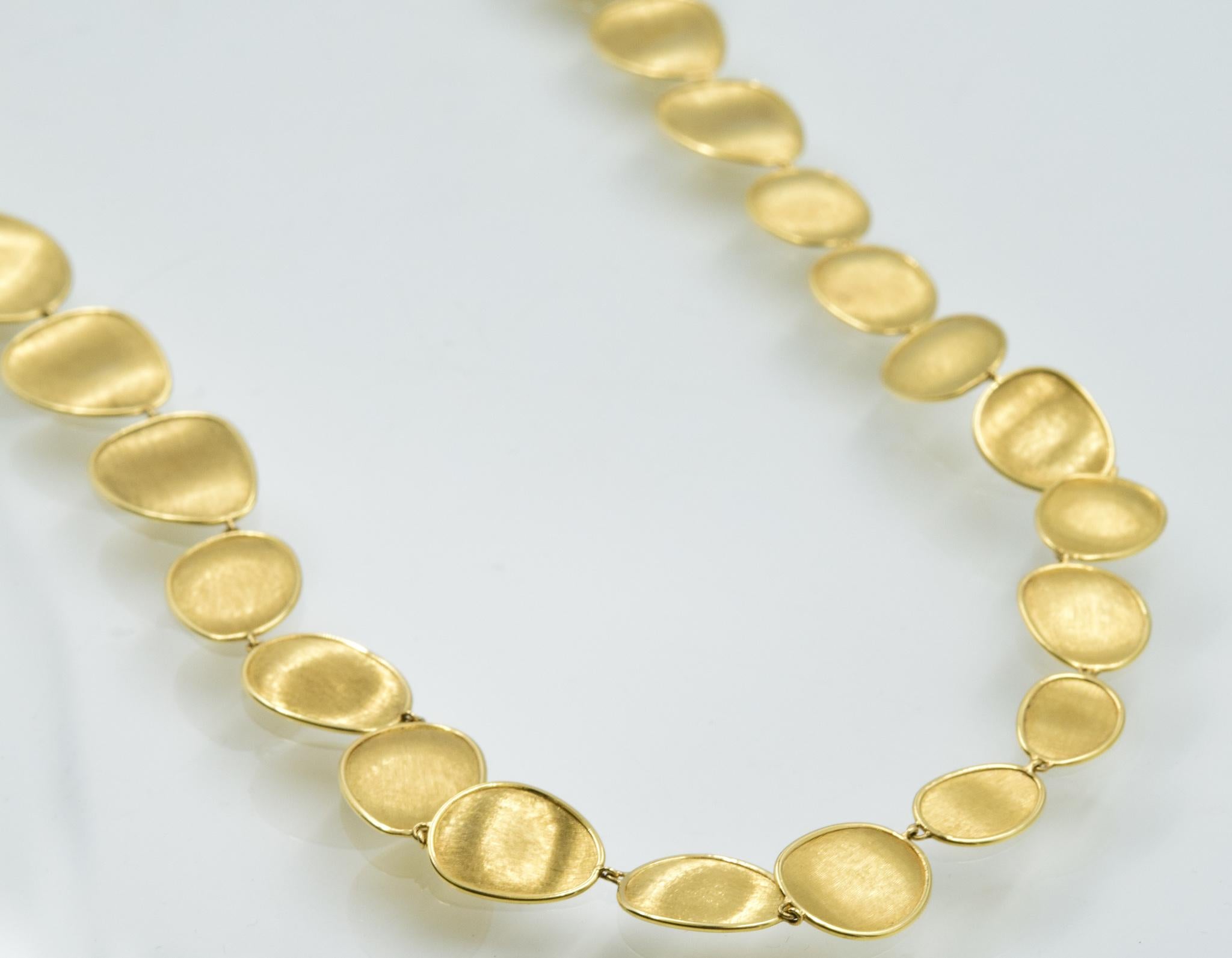 Marco Bicego 18 Karat Yellow Gold Medium Double Wave Necklace 3