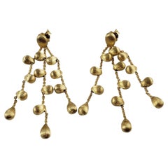 Marco Bicego 18 Karat Yellow Gold Triple Strand Siviglia Dangle Earrings