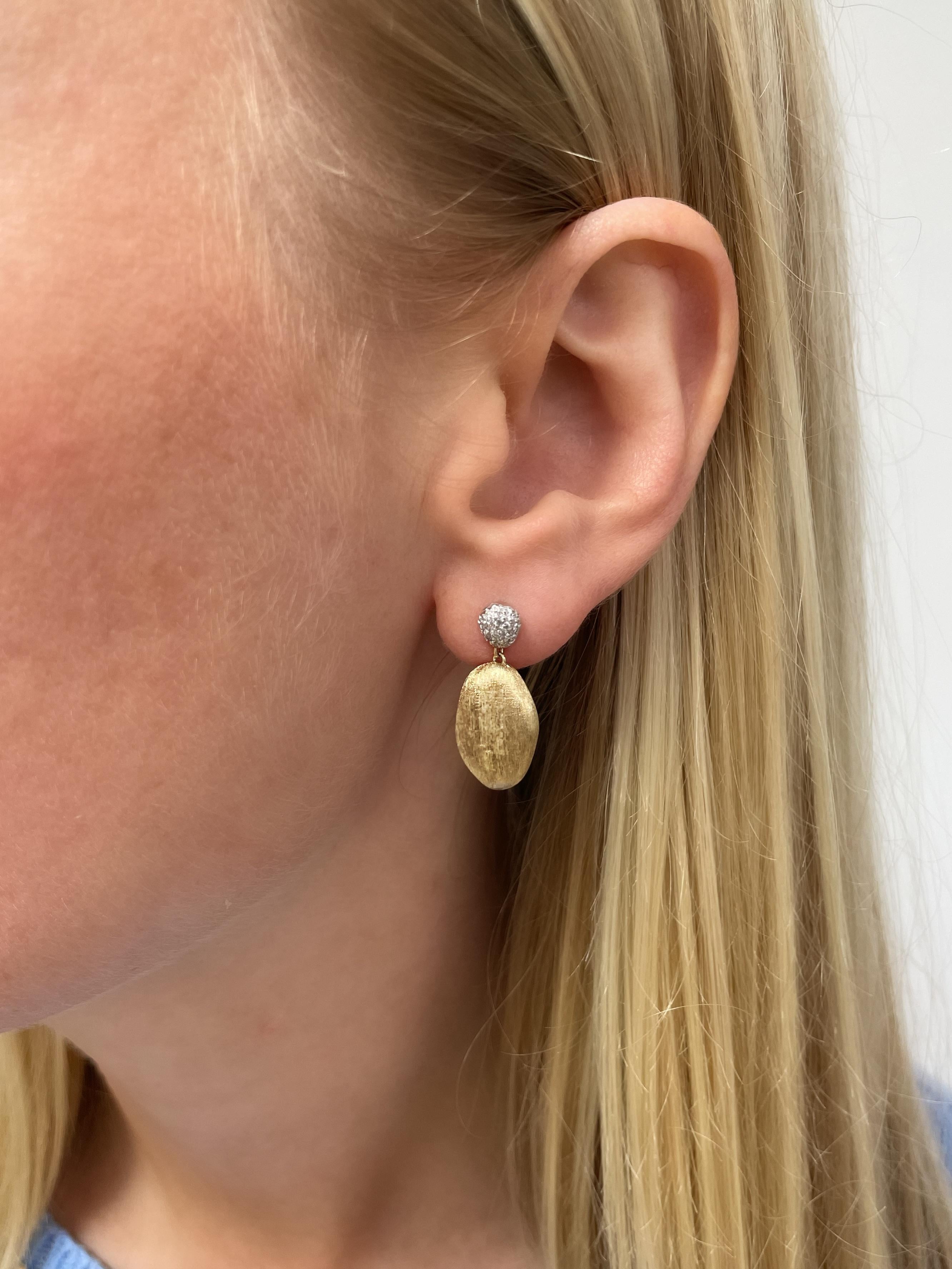 Women's Marco Bicego, 18K Bicolor Gold and Diamond Siviglia Earrings