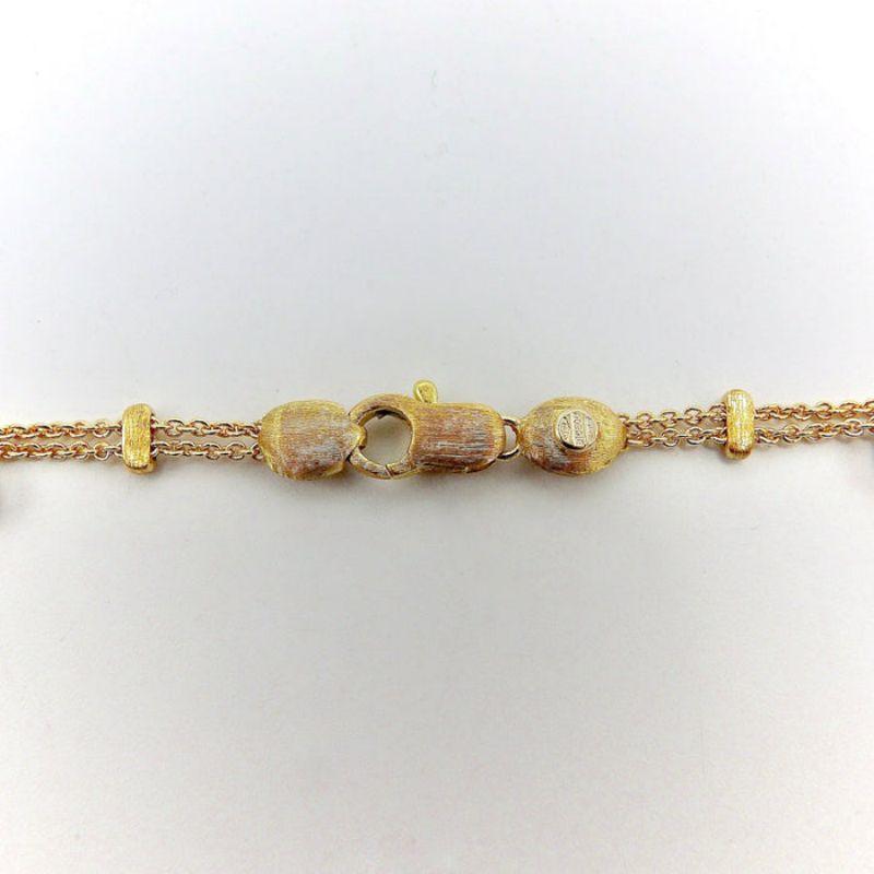 Marco Bicego 18K Gold Double Strand Acapulco Necklace In Good Condition For Sale In Venice, CA