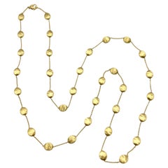 Marco Bicego 18k Gold Lange Bohnenhalskette