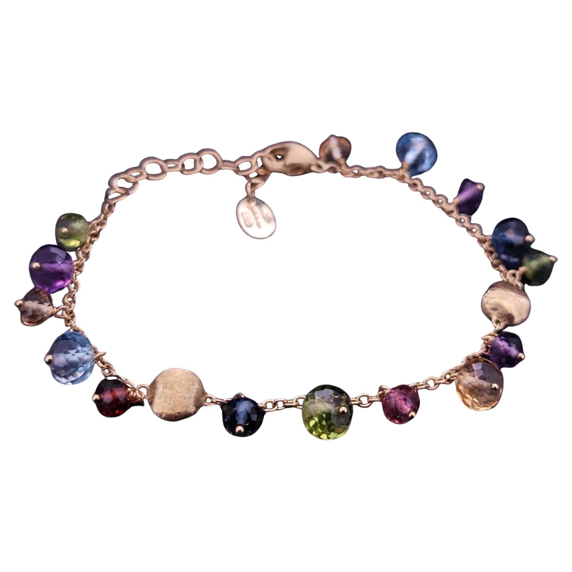 Marco Bicego Bracciale Africa Station 18K Multi Stone