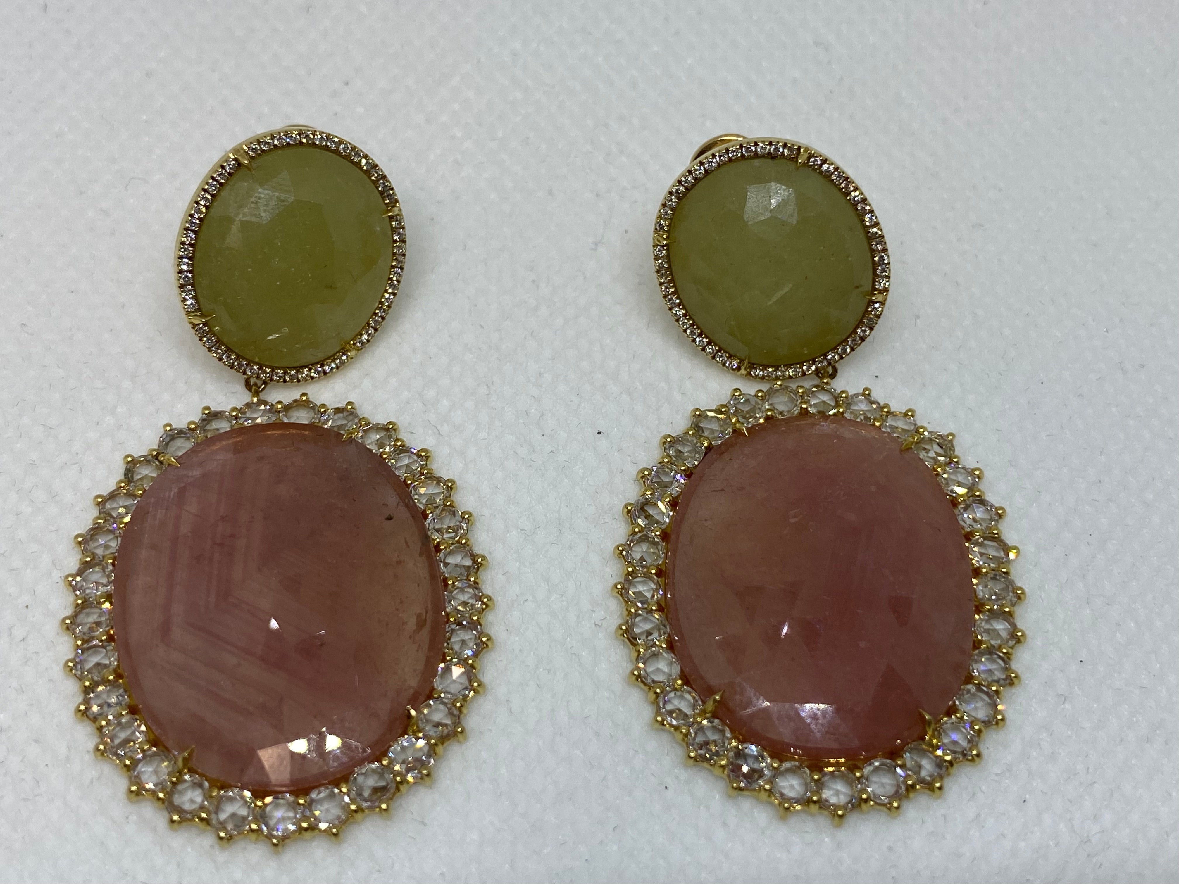 Marco Bicego 18k Sapphire and Diamond Unico Drop Earrings For Sale