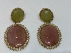 Marco Bicego 18k Sapphire and Diamond Unico Drop Earrings