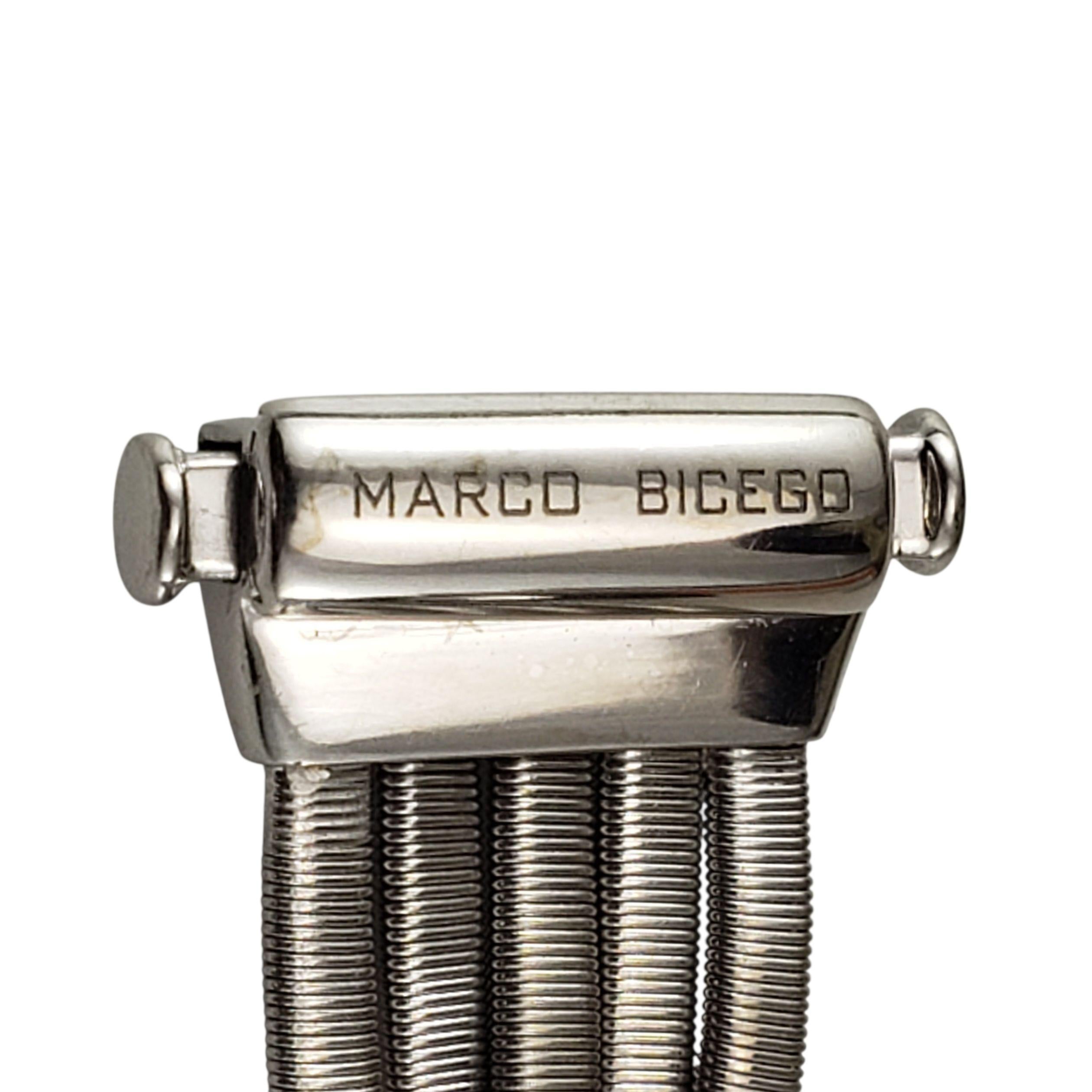 Taille brillant Marco Bicego 18K White Gold and Diamond Five Strand Marrakech Bracelet #23327 en vente
