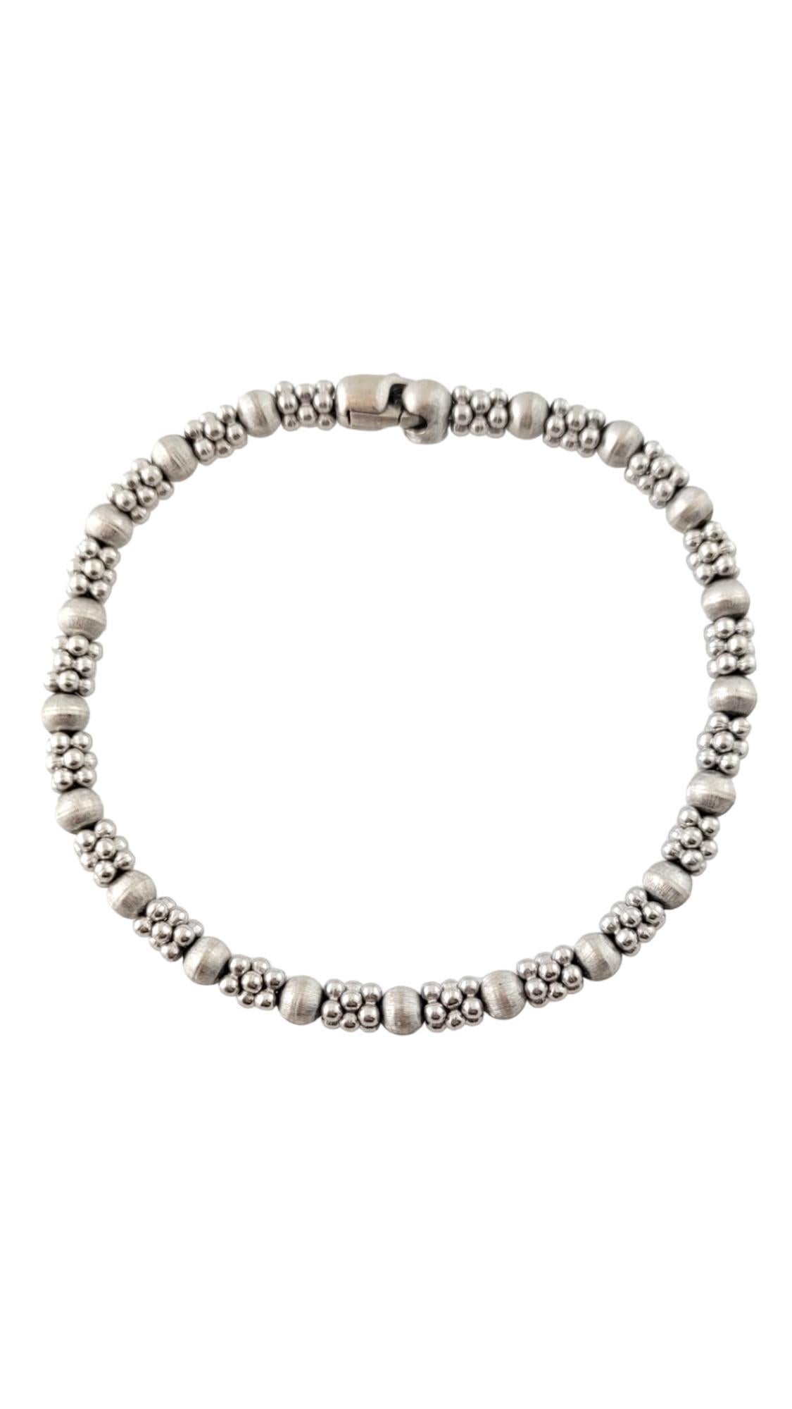 Marco Bicego 18K White Gold Beaded Bracelet

This gorgeous piece is crafted from 18K white gold and has a unique pattern that will look stunning on you!

Size: 7