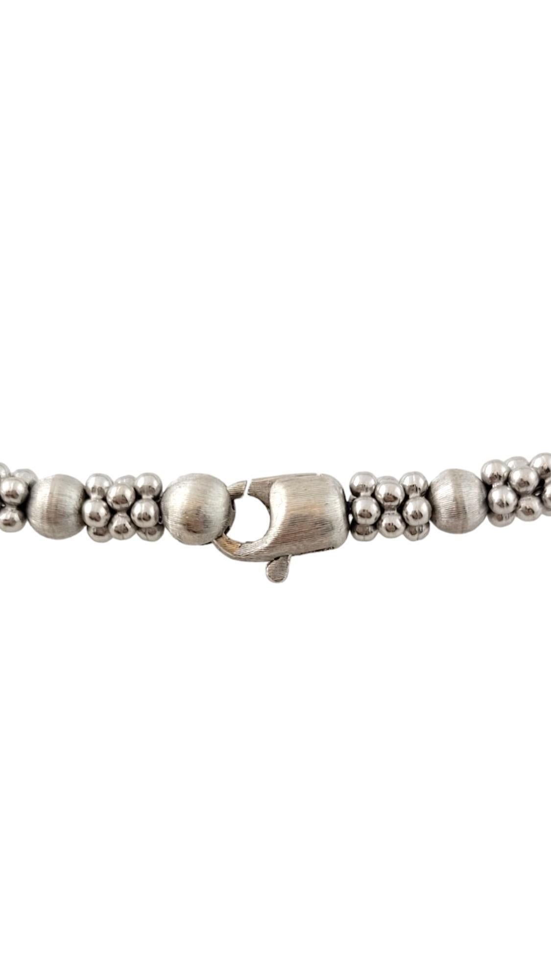 Women's Marco Bicego 18K White Gold Beaded Bracelet #16488 For Sale