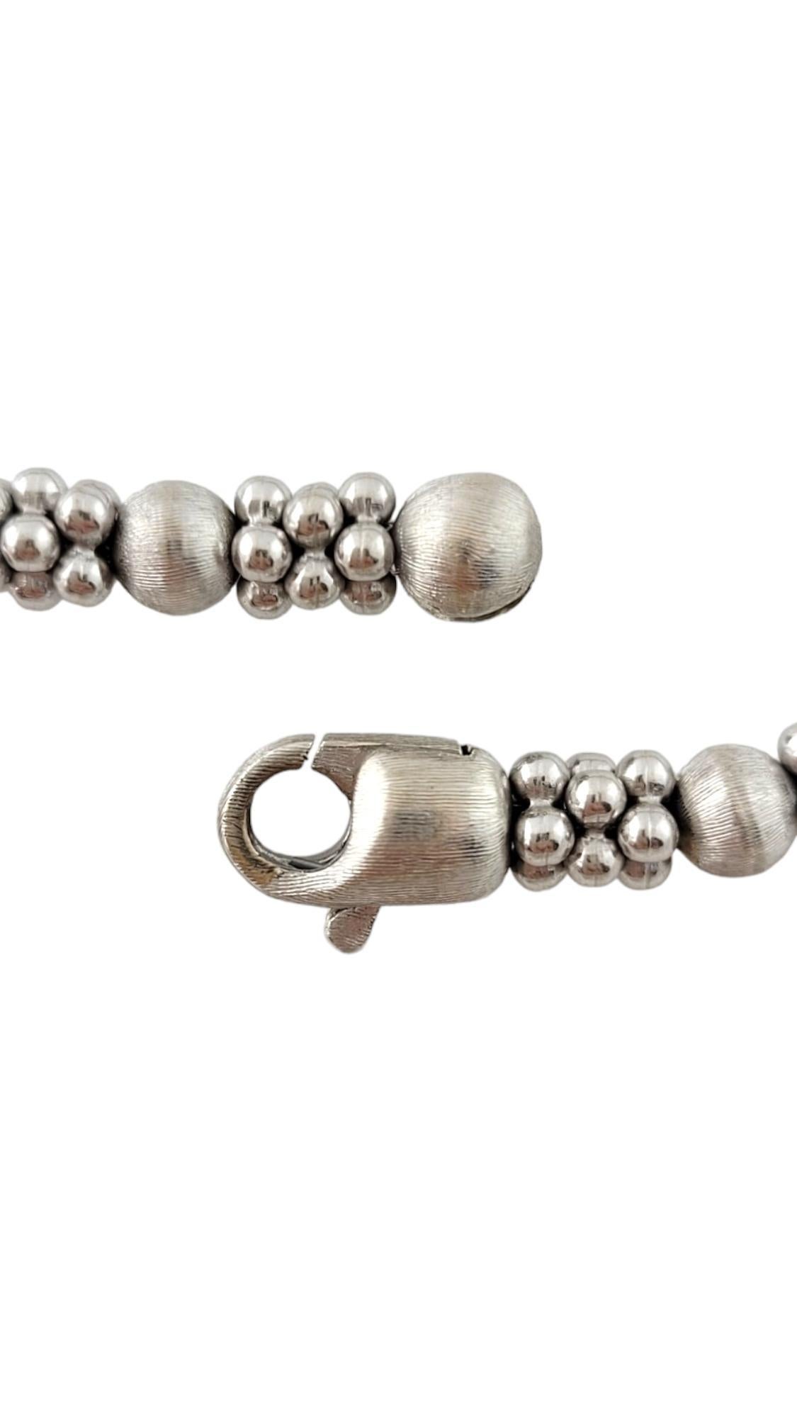 Marco Bicego Bracelet perlé en or blanc 18 carats n° 16488 en vente 1