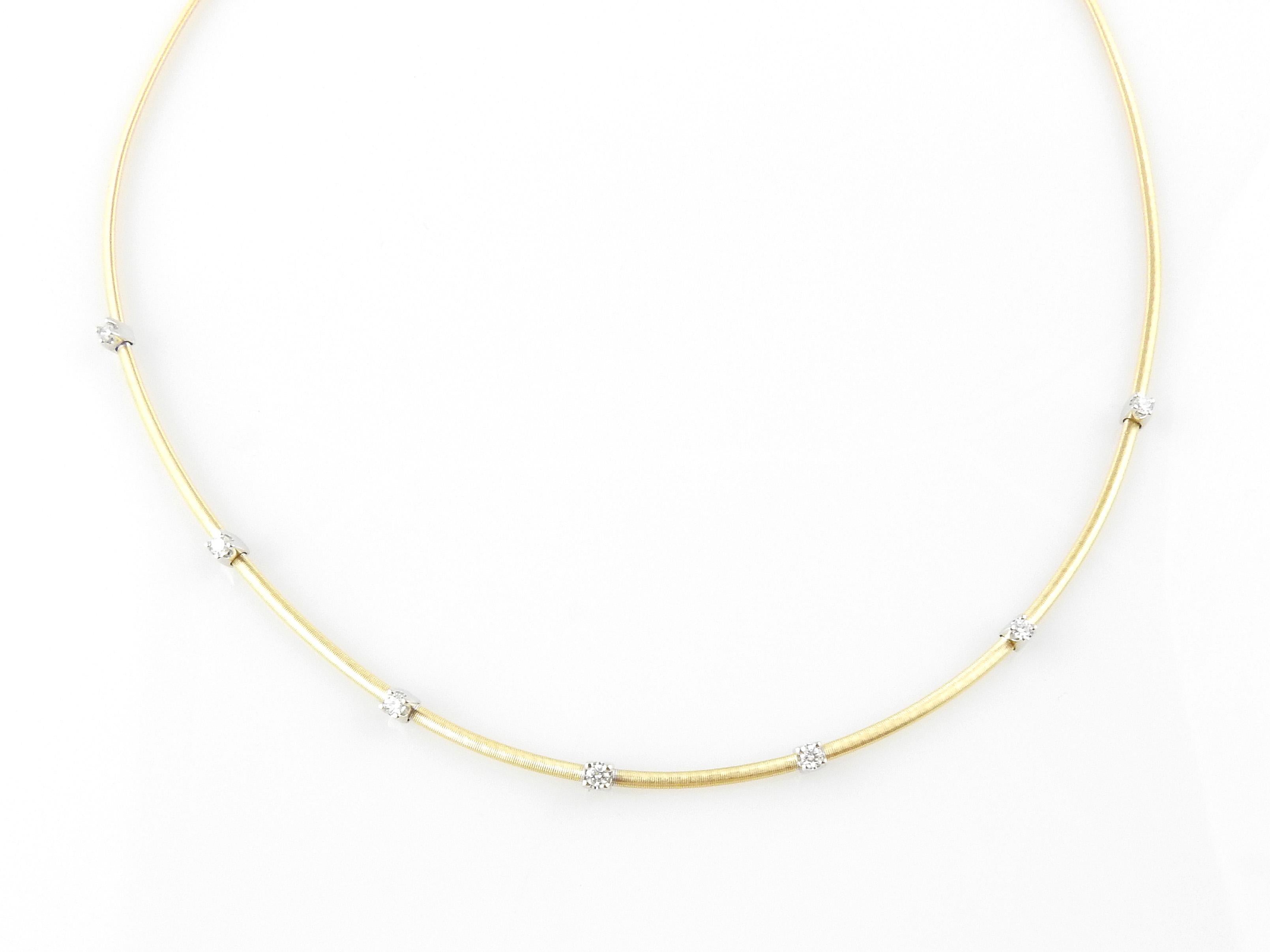 Marco Bicego 18K Yellow Gold Diamond Necklace

This beautiful Marco Bicego necklace is set in 18K yellow gold with 7 diamond stations set in 18K white gold. 

This necklace is approx. 16