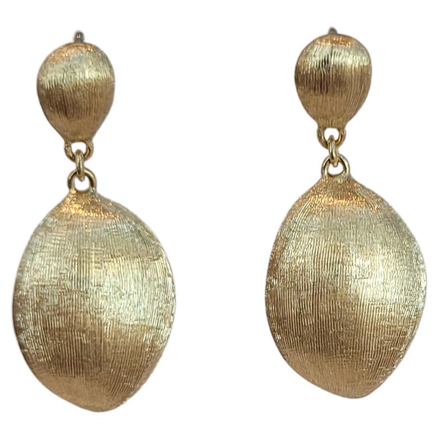 Marco Bicego 18K Yellow Gold Africa Dangle Earrings For Sale