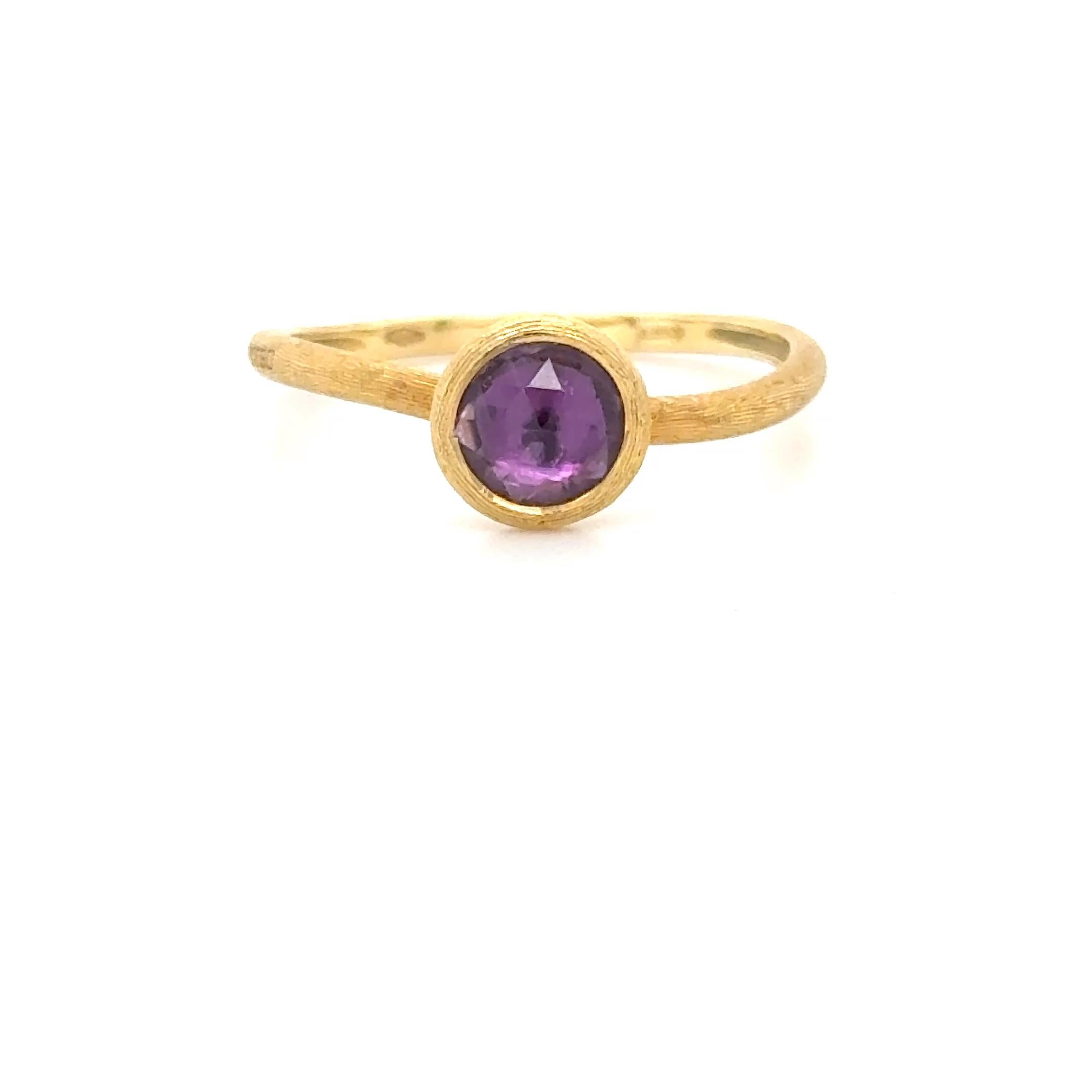 Marco Bicego, 18K Gelbgold und Amethyst Jaipur Ring im Zustand „Hervorragend“ im Angebot in Chicago, IL