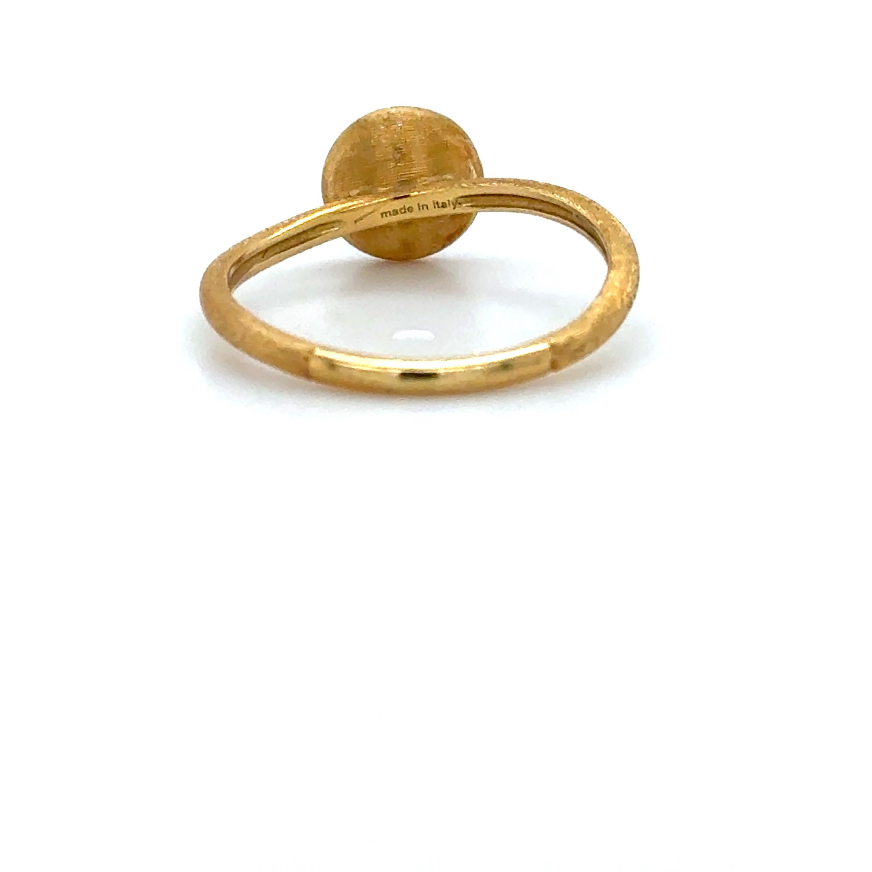 Marco Bicego, 18K Yellow Gold and Blue Topaz Jaipur Ring For Sale 2
