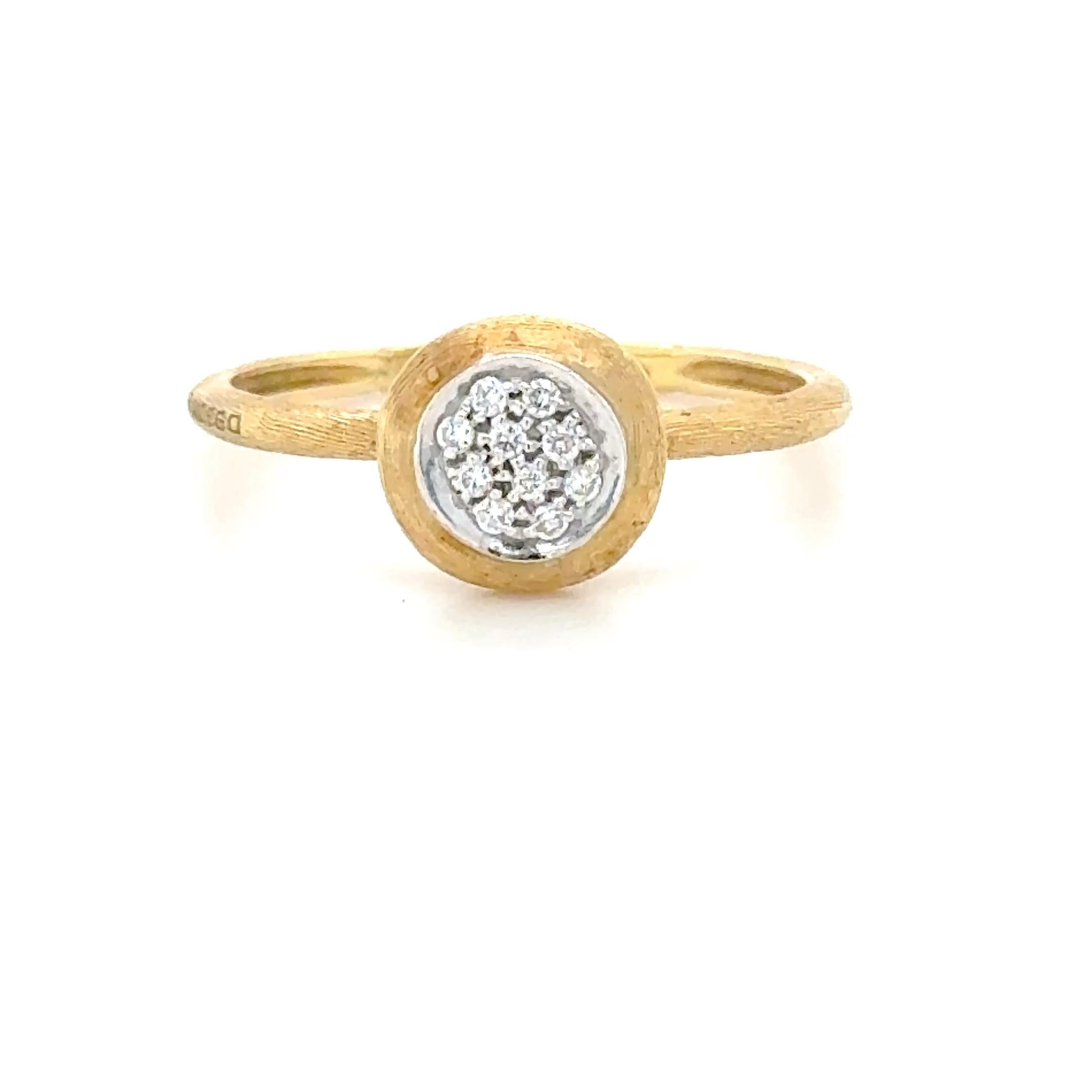 Marco Bicego, 18K Gelbgold und Diamant Jaipur Ring (Brillantschliff) im Angebot