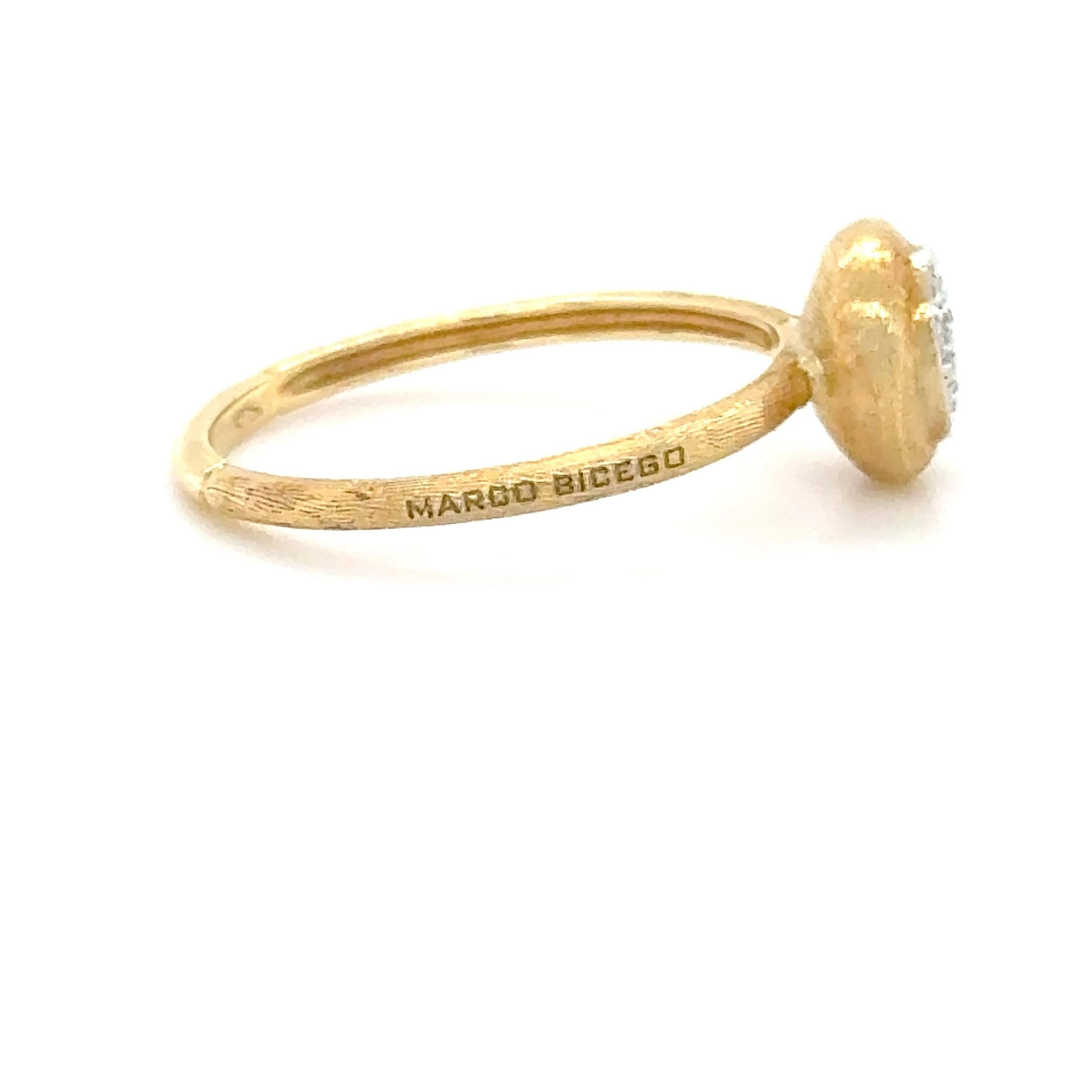 Marco Bicego, 18K Gelbgold und Diamant Jaipur Ring Damen im Angebot