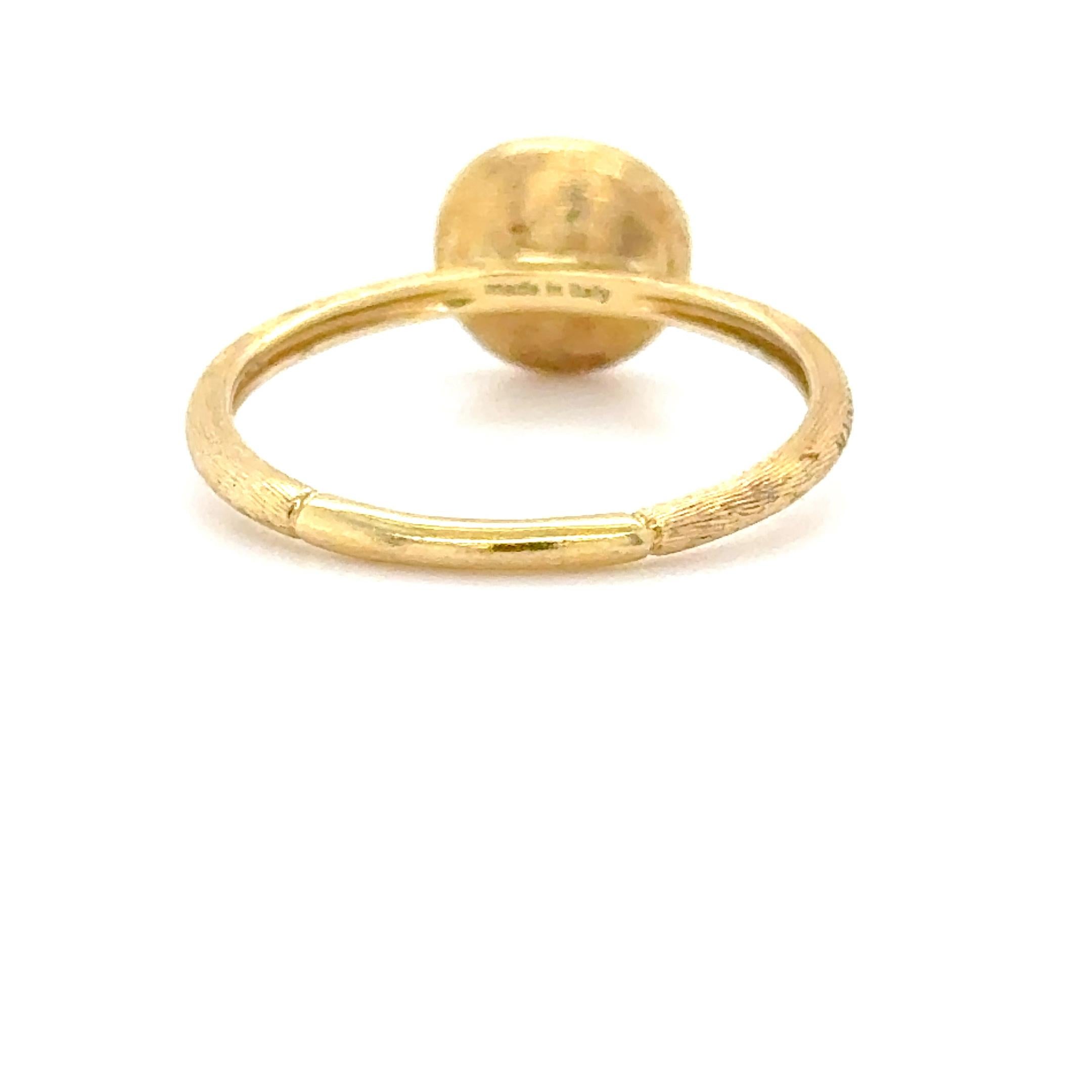 Marco Bicego, 18K Gelbgold und Diamant Jaipur Ring im Angebot 1