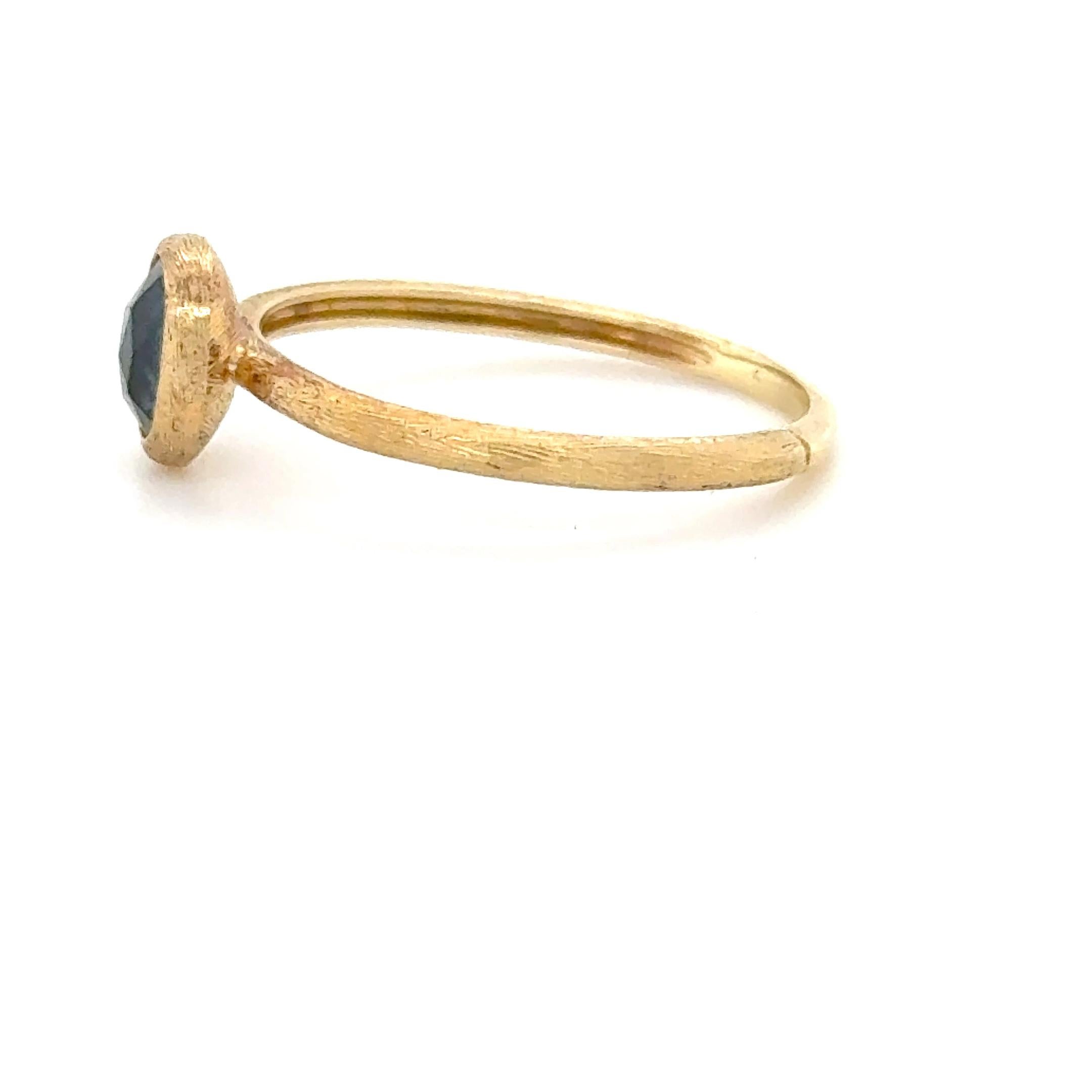 Marco Bicego, 18K Gelbgold und Londoner Blautopas Jaipur Ring (Zeitgenössisch)