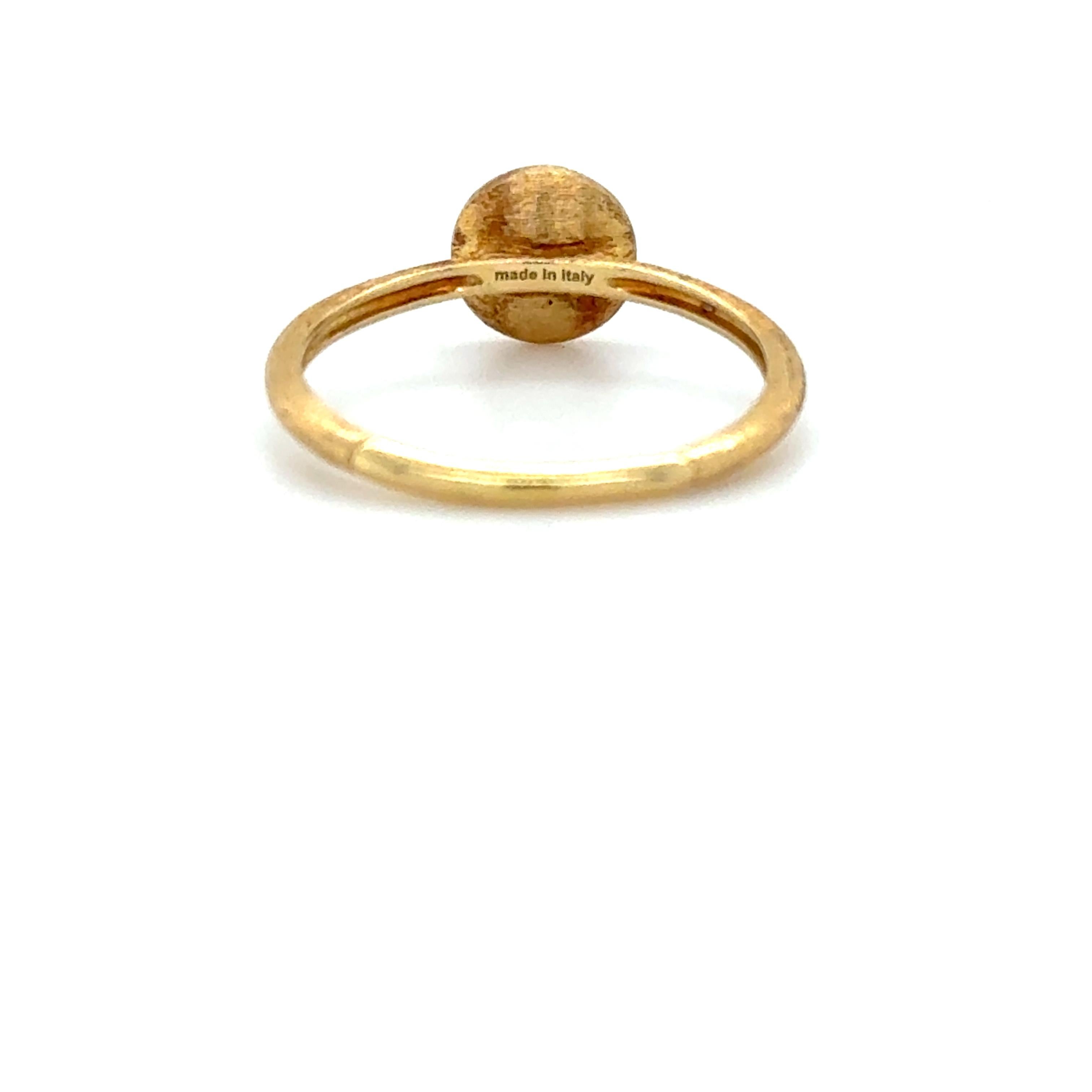 Marco Bicego, 18K Gelbgold und Londoner Blautopas Jaipur Ring im Zustand „Hervorragend“ in Chicago, IL
