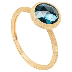Marco Bicego, 18K Gelbgold und Londoner Blautopas Jaipur Ring