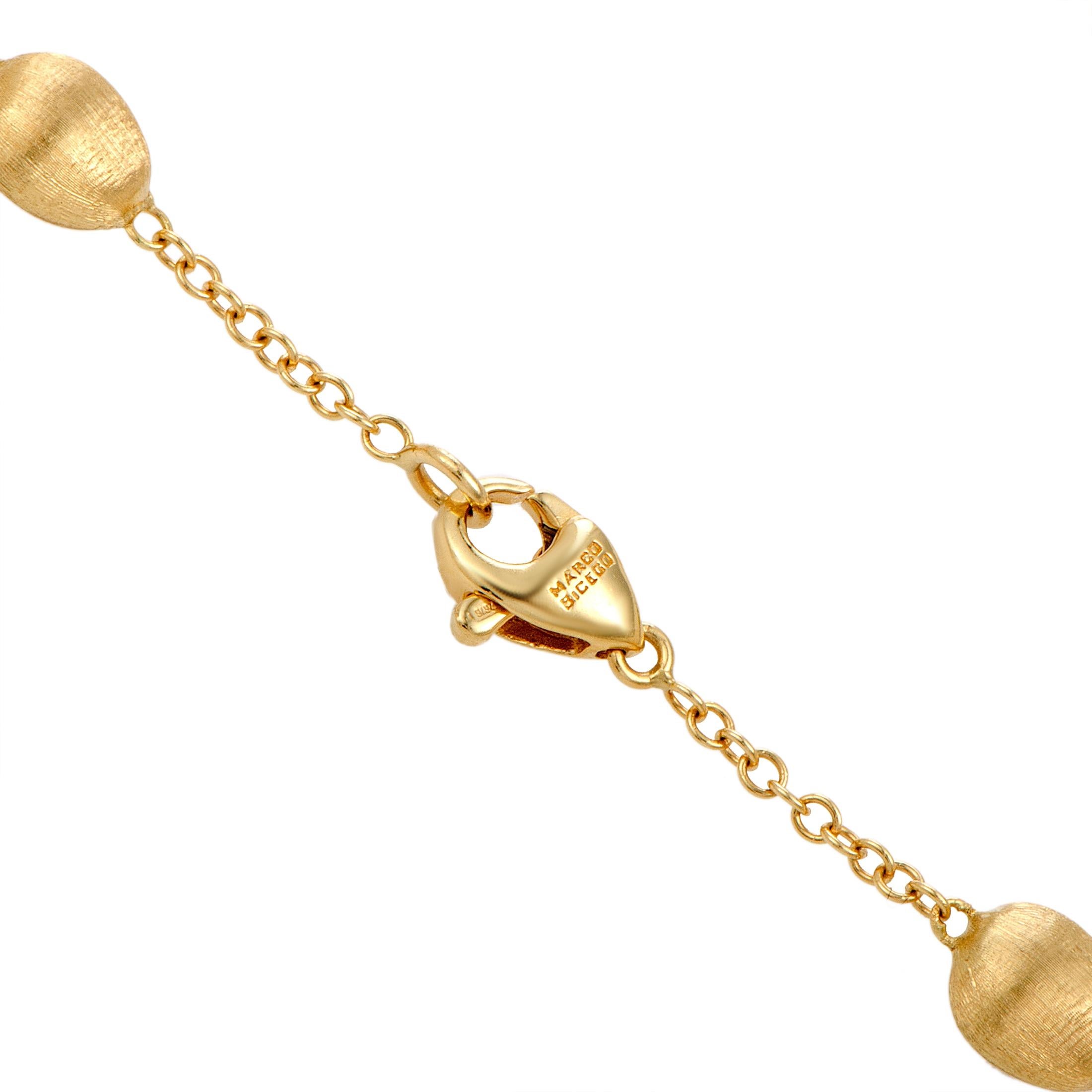 Women's Marco Bicego 18 Karat Yellow Gold and Multiple Gemstone Necklace