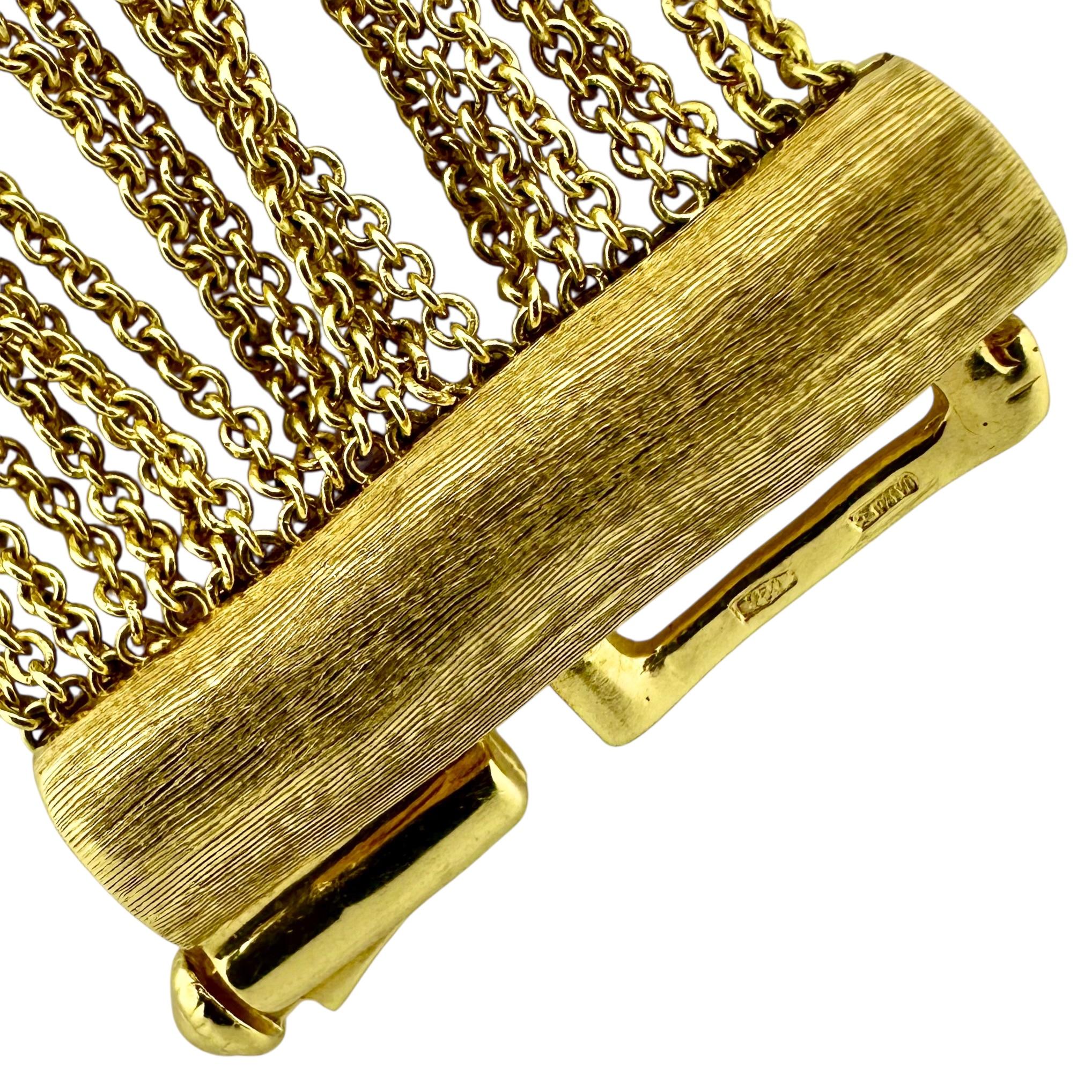 Taille cabochon Marco Bicego - Bracelet Sivilgia 20 brins en or jaune 18K et tourmaline rose en vente