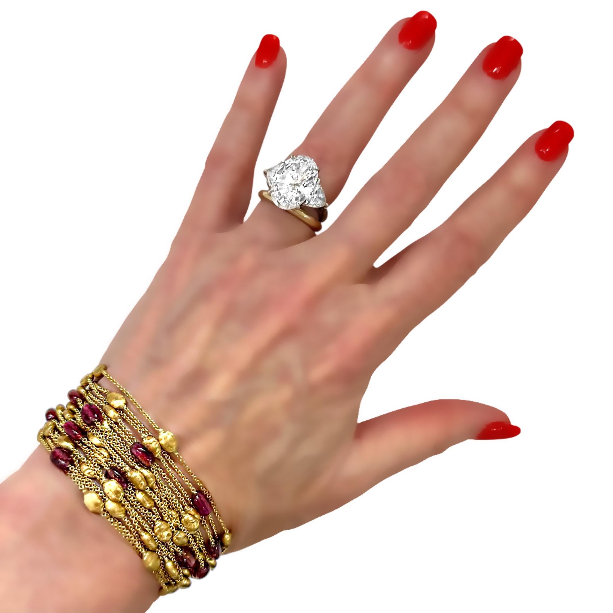 Marco Bicego - Bracelet Sivilgia 20 brins en or jaune 18K et tourmaline rose en vente 2