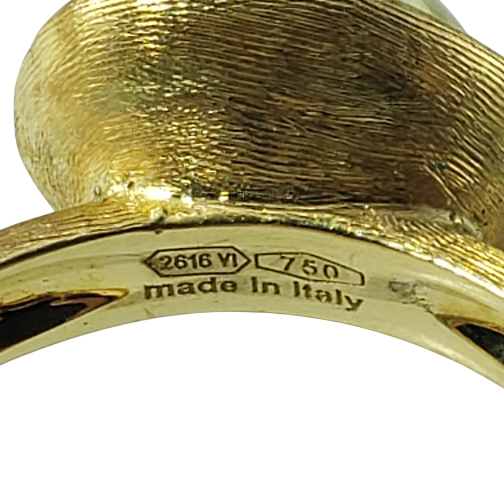 Marco Bicego 18K Yellow Gold Cabochon Citrine Jaipur Frame Ring Size 7.5 For Sale 1