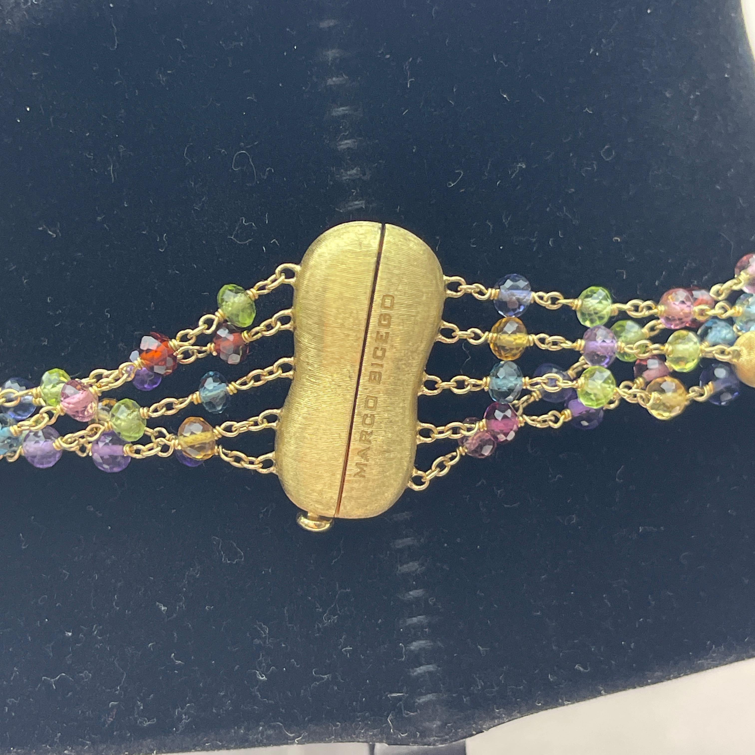 Marco Bicego - Collana di perline a cinque fili in oro giallo 18k - 18