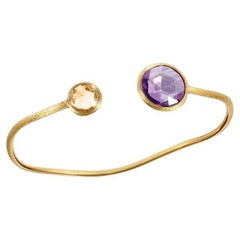 Marco Bicego 18K Yellow Gold Jaipur Amethyst and Citrine Bypass Bracelet