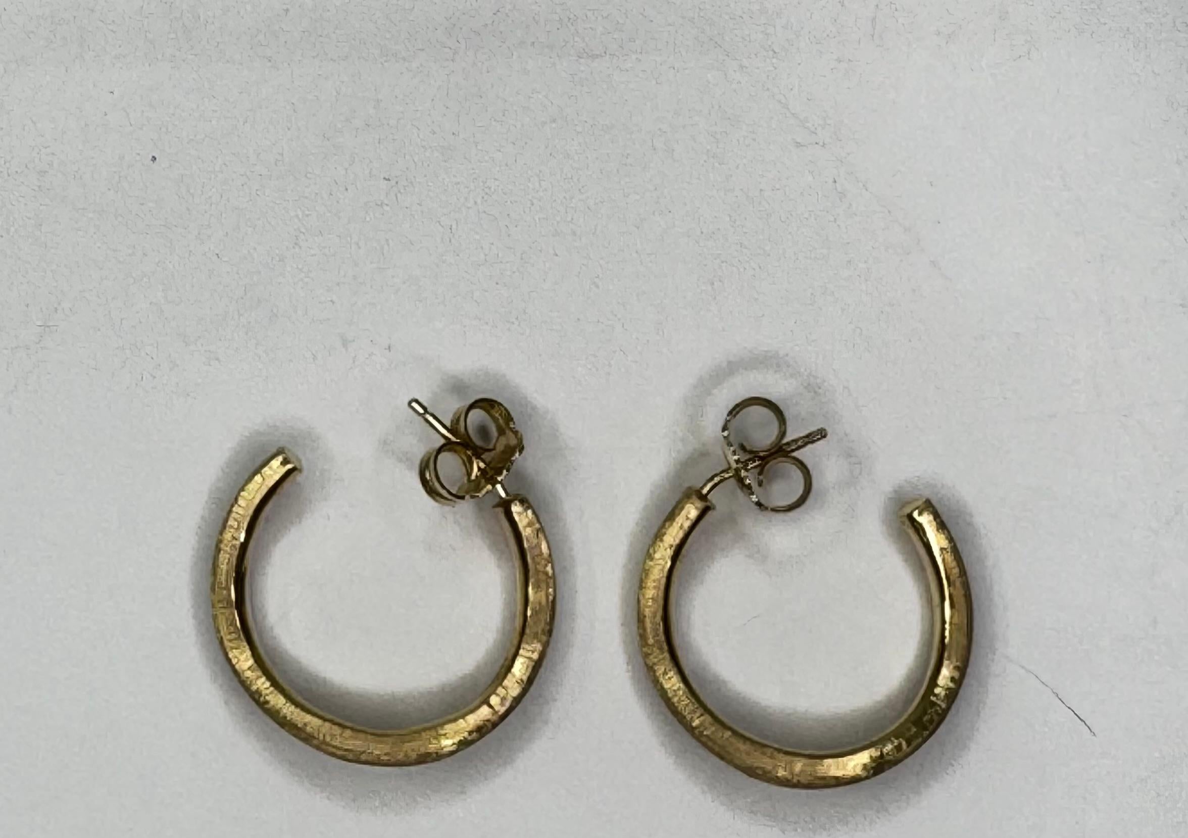 Art Deco Marco Bicego 18k Yellow Gold Jaipur Hoop Earrings For Sale
