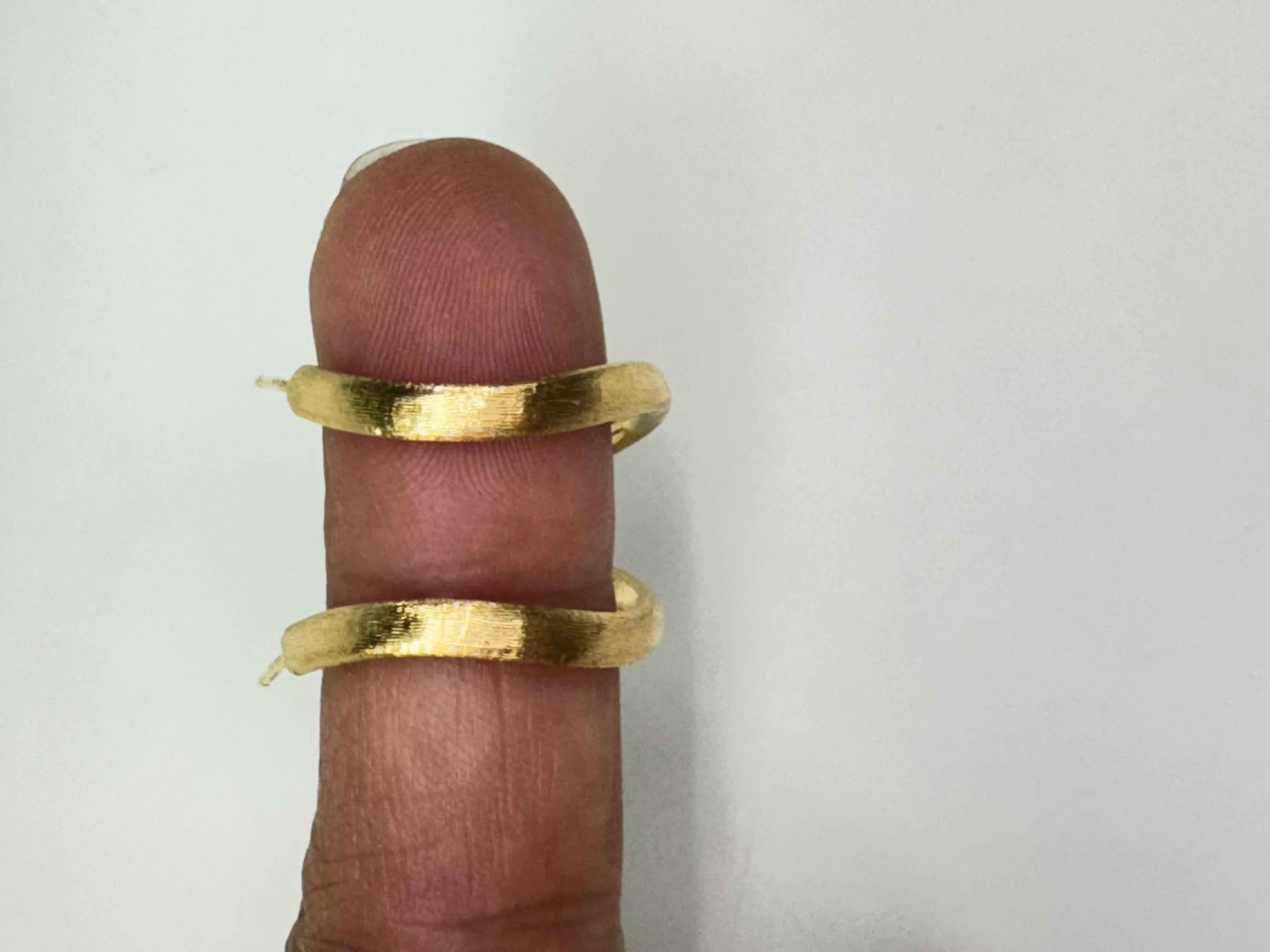 Marco Bicego 18k Yellow Gold Jaipur Hoop Earrings For Sale 2
