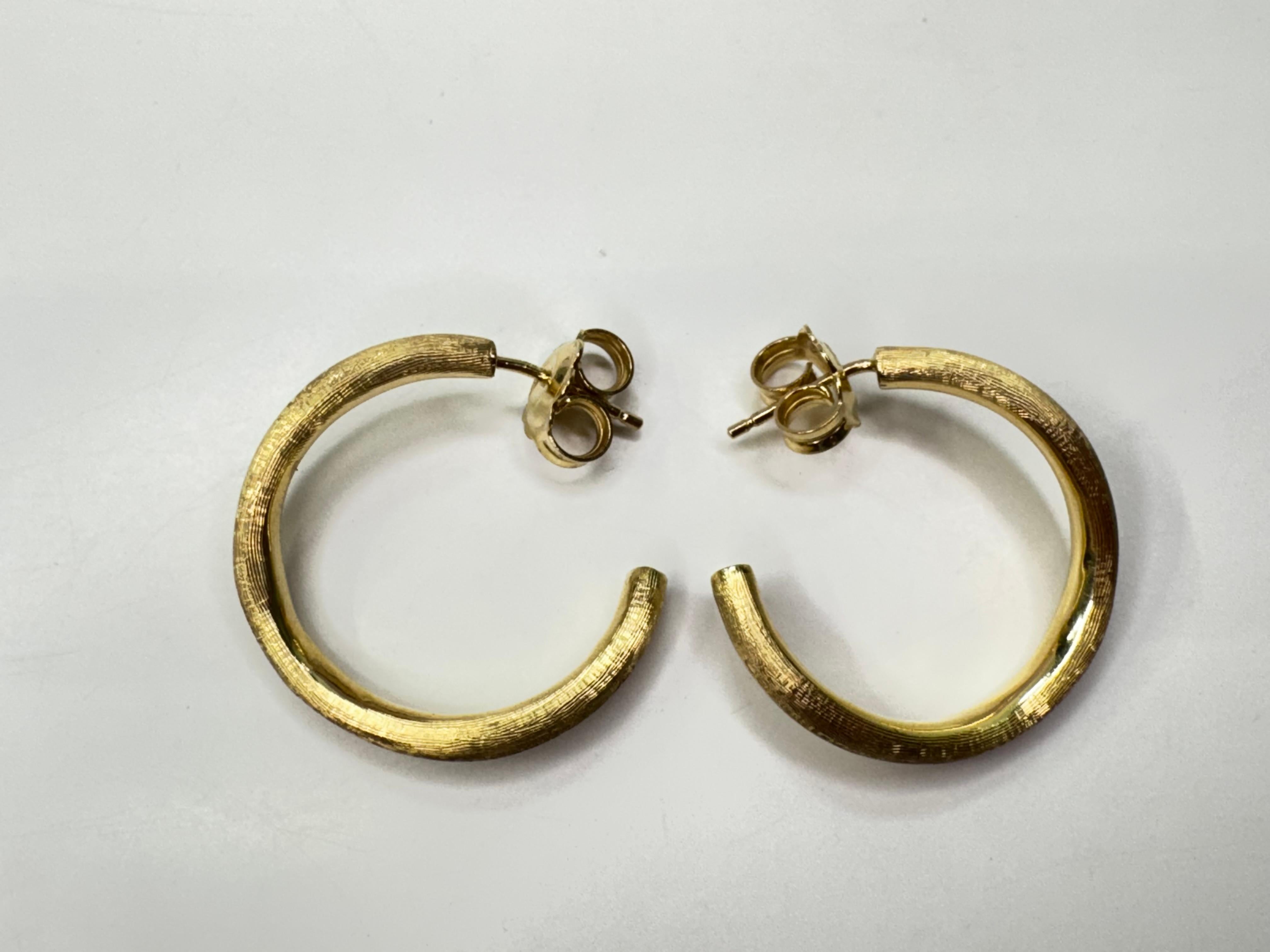 Marco Bicego 18k Yellow Gold Jaipur Hoop Earrings For Sale 3
