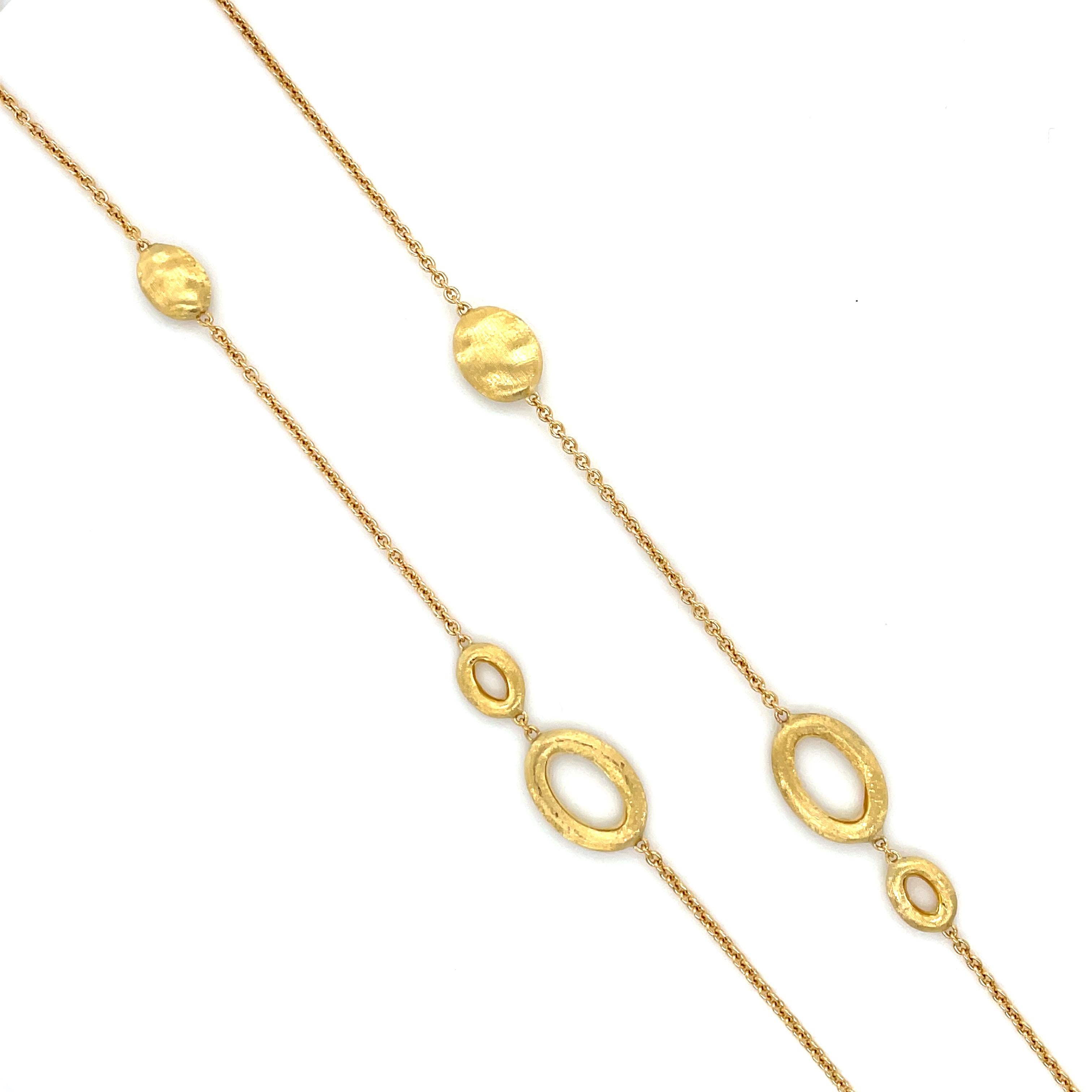 Marco Bicego, Collier en or jaune 18 carats Excellent état - En vente à Chicago, IL