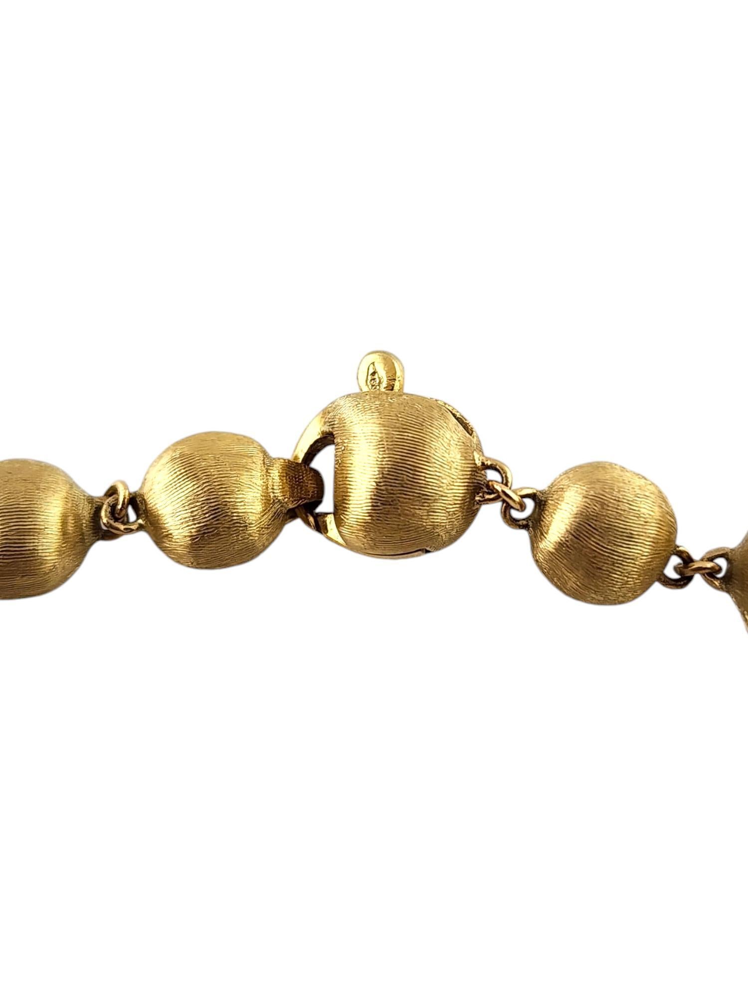 Women's Marco Bicego 18K Yellow Gold Siviglia Hammered Bead Bracelet #18416