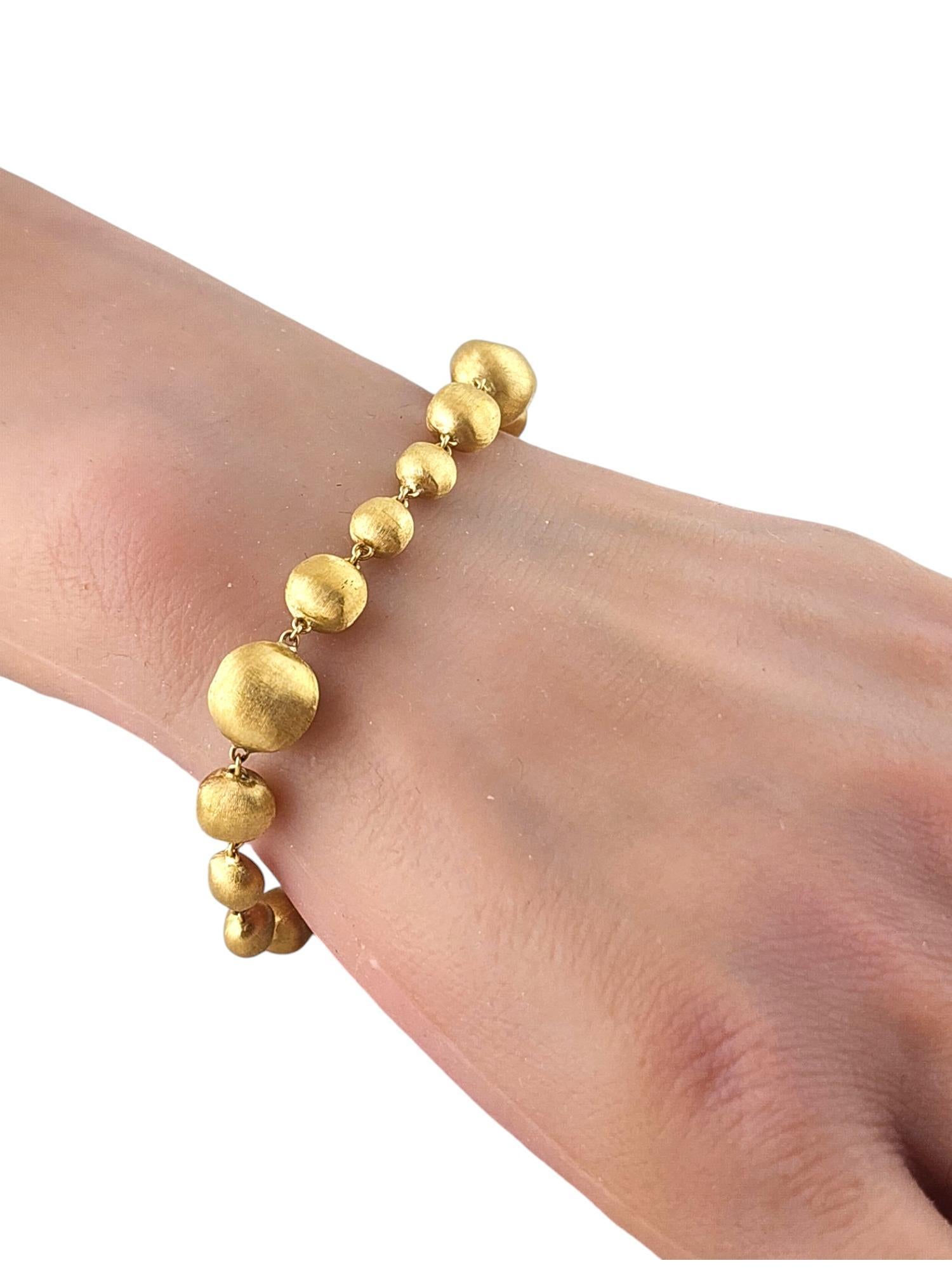 Marco Bicego 18K Yellow Gold Siviglia Hammered Bead Bracelet #18416 3