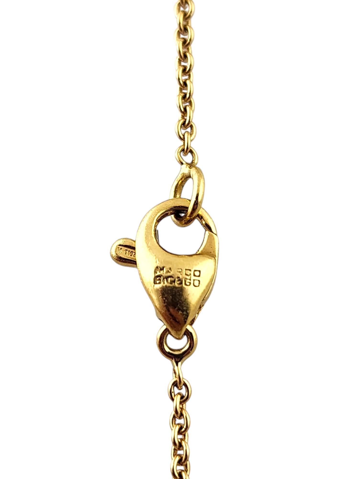 Marco Bicego 18K Yellow Gold Siviglia Hammered Bead Necklace #18409 1