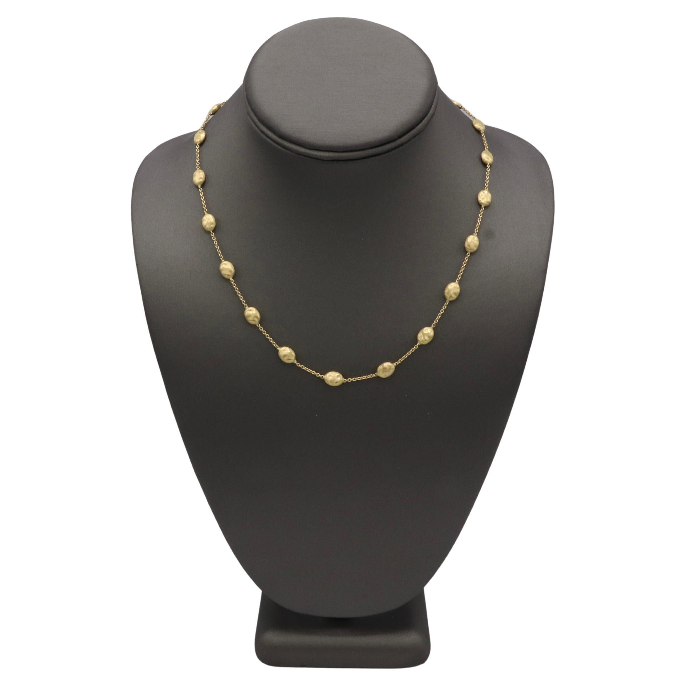 Marco Bicego 18K Gelbgold Siviglia Satin Oval Station Link Kette Halskette
Metall: 18k Gelbgold
Gewicht: 11.5 Gramm
Länge: 18 Zoll
Stationen: 8,5 x 6 mm
Unterzeichnet: Marco Bicego 750
NAT F35001152