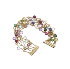 Marco Bicego 18KT Gold Five-Strand Gemstone Bracelet