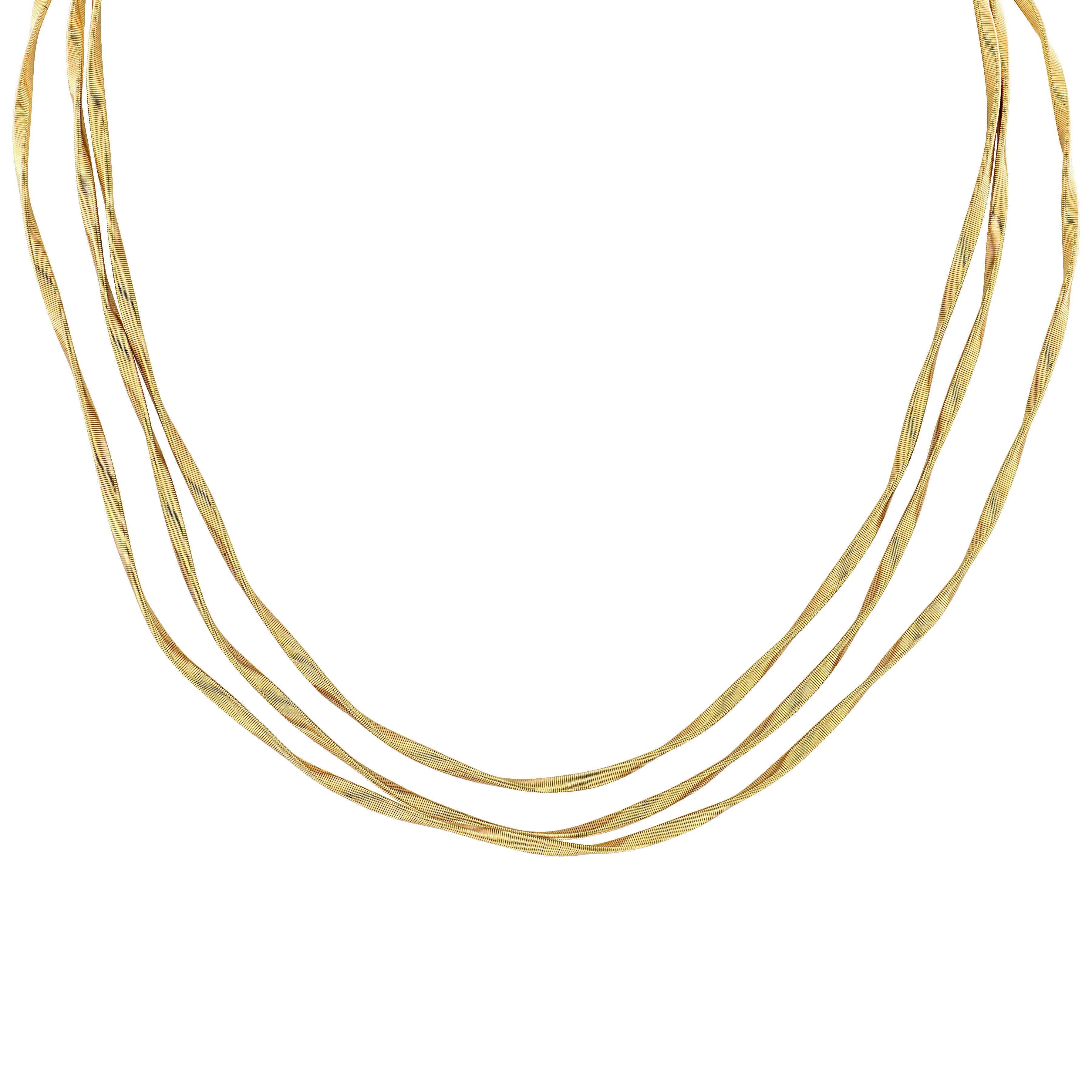 Marco Bicego - Collier Marrakech à 3 brins Excellent état - En vente à West Palm Beach, FL