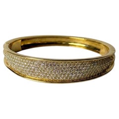 Marco Bicego 4 Carat Diamond Pavé 18k Yellow Gold Bangle