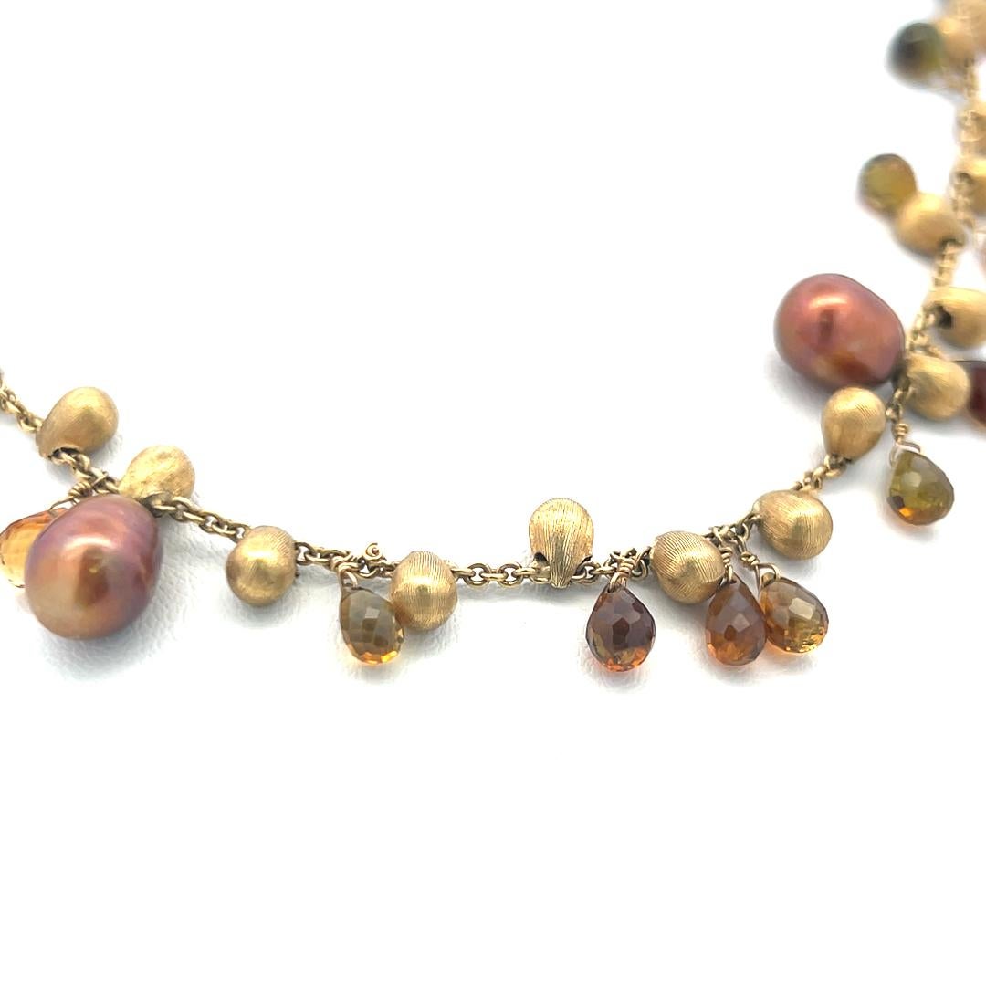 Marco Bicego 5.8-4.3mm Briolette Citrine A Link en or jaune 18 carats en vente 3
