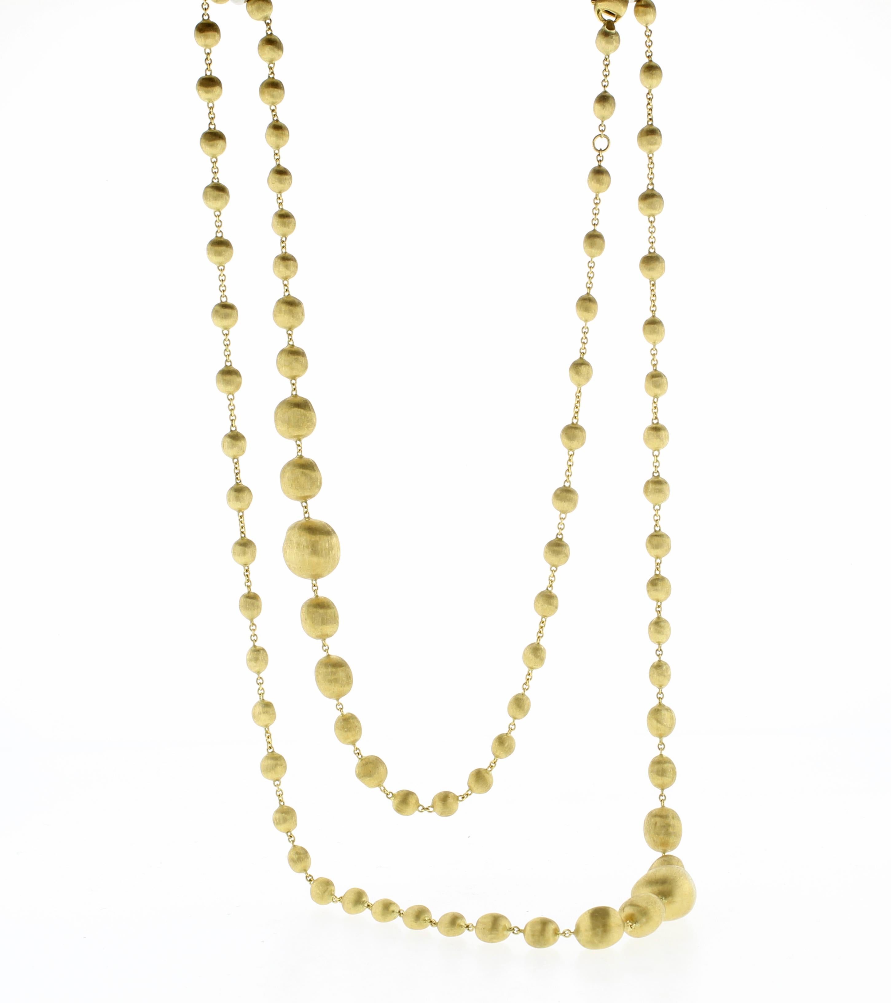 Marco Bicego Afrique 18 carats  Or  Collier Unisexe en vente