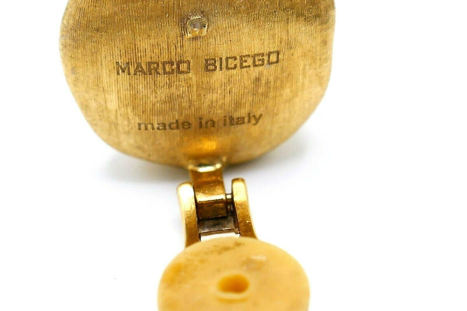 Marco Bicego Africa Collection 18K Yellow Gold Earrings In Excellent Condition In Beverly Hills, CA