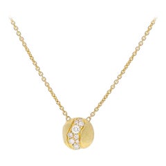 Marco Bicego Collier pendentif Afrique en or jaune et diamants CB2290B