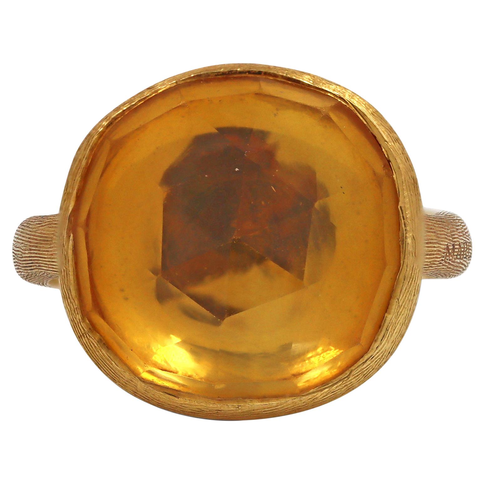 Marco Bicego ‘Africa’ Yellow Gold Citrine Ring