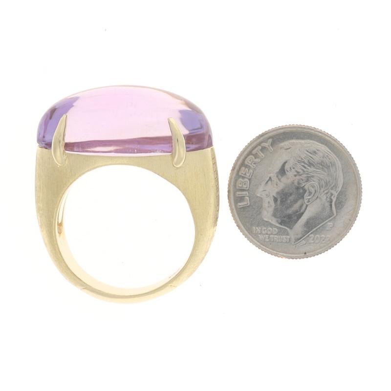 Women's Marco Bicego Amethyst Cocktail Solitaire Ring - Yellow Gold 18k Freeform Cab