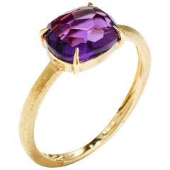 Marco Bicego Amethyst Ring 18 Karat Yellow Gold