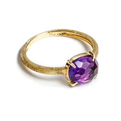 Marco Bicego Amethyst Ring 18 Karat Yellow Gold