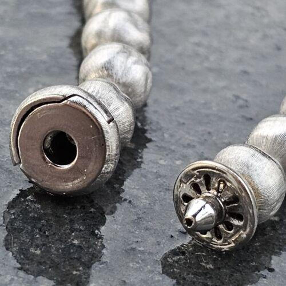 Women's Marco Bicego Ball Bead Chain Necklace 18k White Gold 17