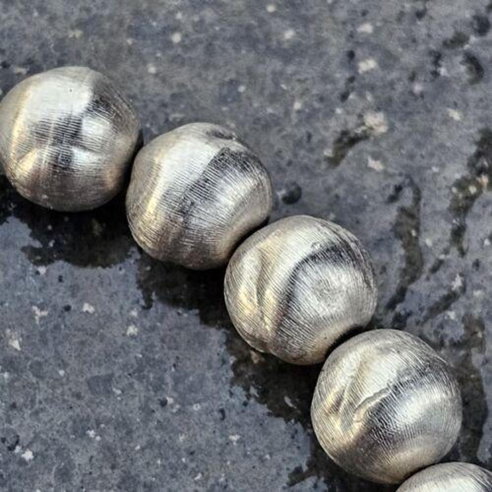 Marco Bicego Ball Bead Chain Necklace 18k White Gold 17